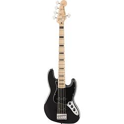 Foto van Squier affinity series active jazz bass mn v black metallic 5-snarige elektrische basgitaar