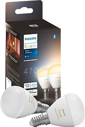 Foto van Philips hue luster kogellamp white ambiance e14 2-pack