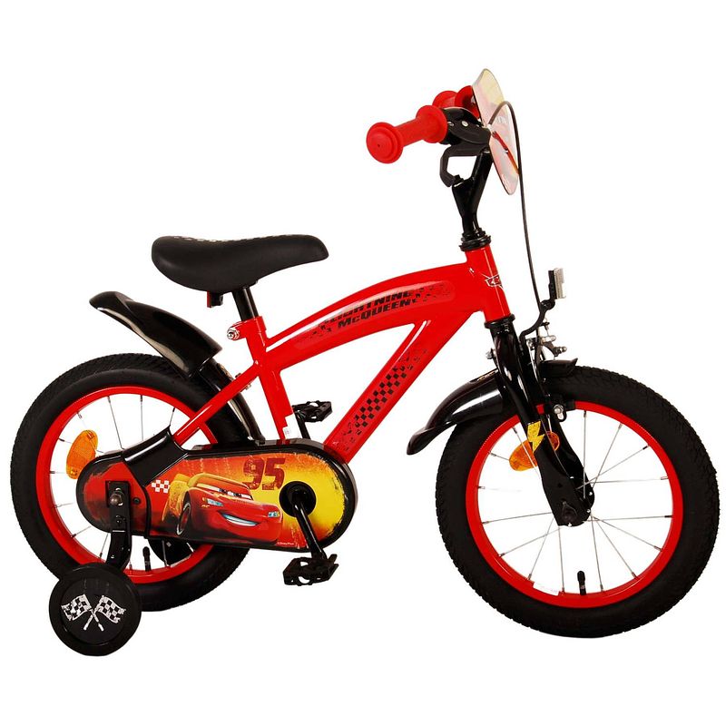 Foto van Disney cars kinderfiets - 14 inch - rood