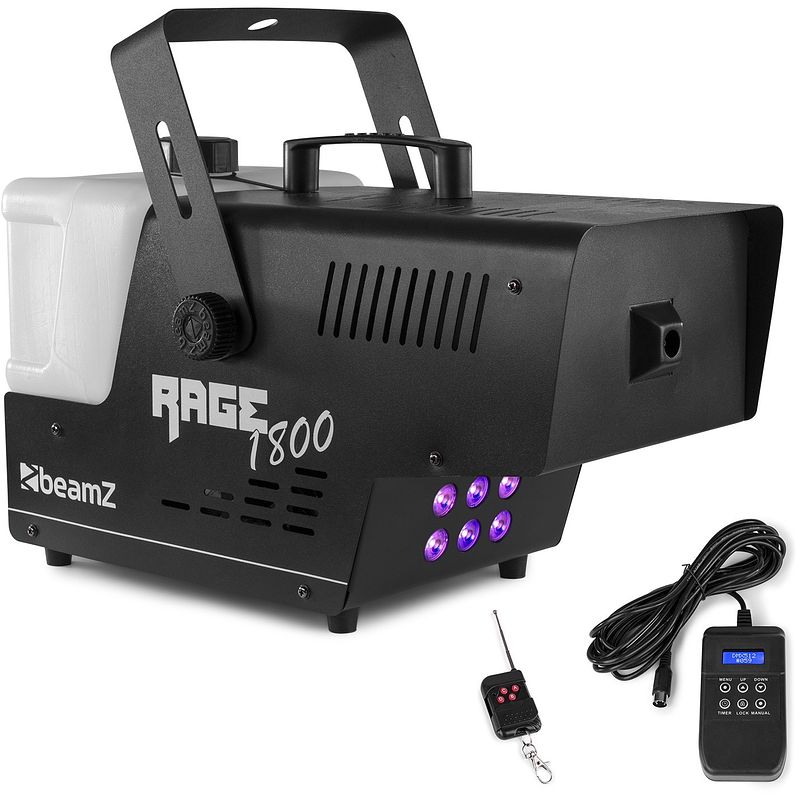 Foto van Beamz rage 1800led rookmachine met verlichting