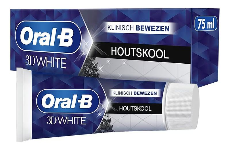 Foto van Oral b white houtskool tandpasta