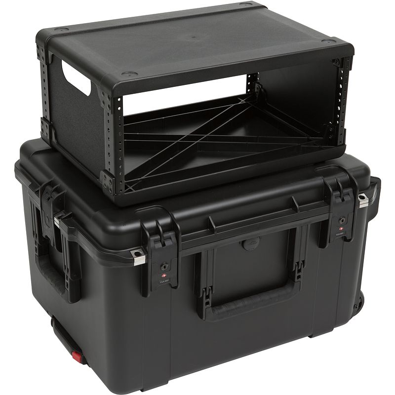 Foto van Skb 3i-2217m124u fly rack flight case 4u (trolley)