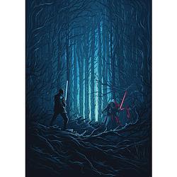 Foto van Komar star wars wood fight vlies fotobehang 200x280cm 4-banen