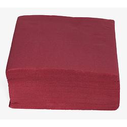 Foto van 40x stuks luxe kwaliteit servetten bordeaux rood 38 x 38 cm - feestservetten