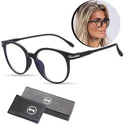 Foto van Lc eyewear computerbril - blauw licht bril - blue light glasses - beeldschermbril - unisex - mat zwart