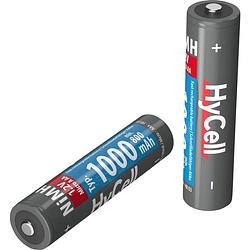 Foto van Hycell hr03 1000 oplaadbare aaa batterij (potlood) nimh 800 mah 1.2 v 4 stuk(s)