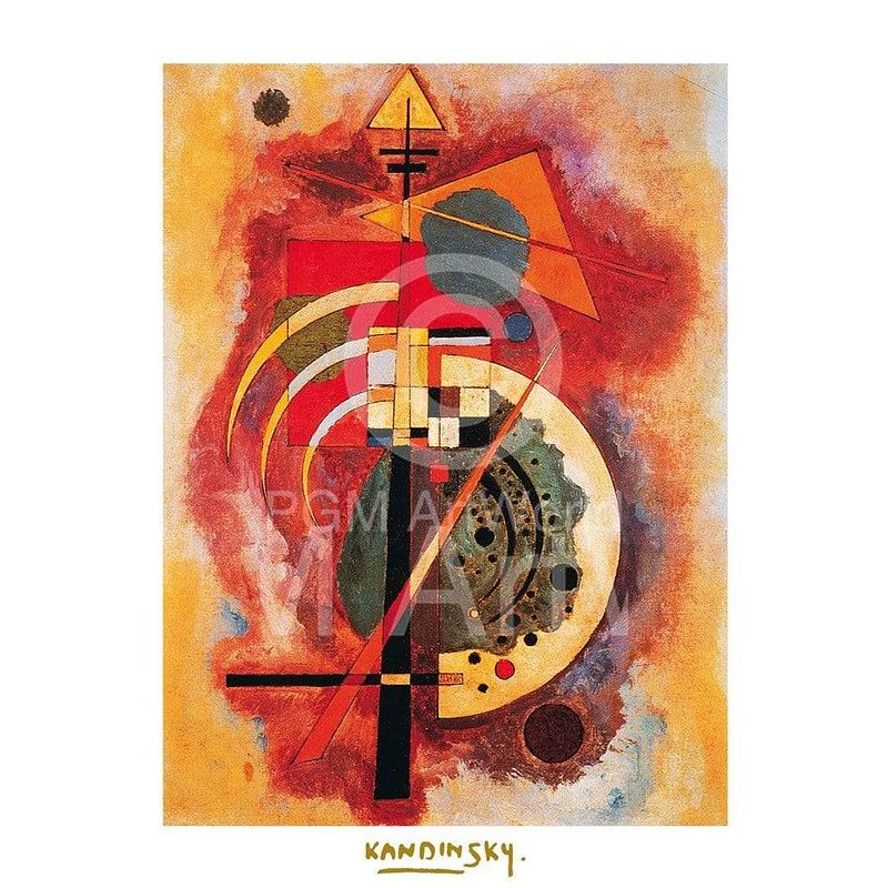 Foto van Wassily kandinsky - hommage a grohmann kunstdruk 40x50cm