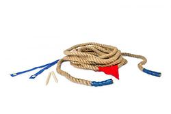 Foto van Bs toys touwtrekken blauw/rood 10 m