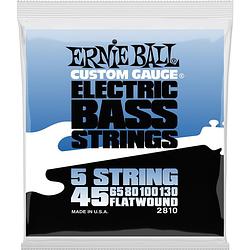 Foto van Ernie ball 2810 flatwound bass 5 string 45 - 130 snaren