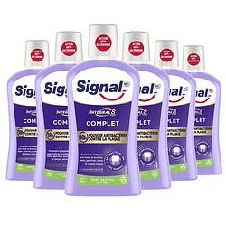 Foto van Signal integral 8 - mondwater - mondspoeling voor complete bescherming - voordeelverpakking - 6 x 500 ml