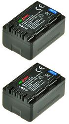 Foto van Chilipower vw-vbt190 accu voor panasonic - 2100mah - 2-pack