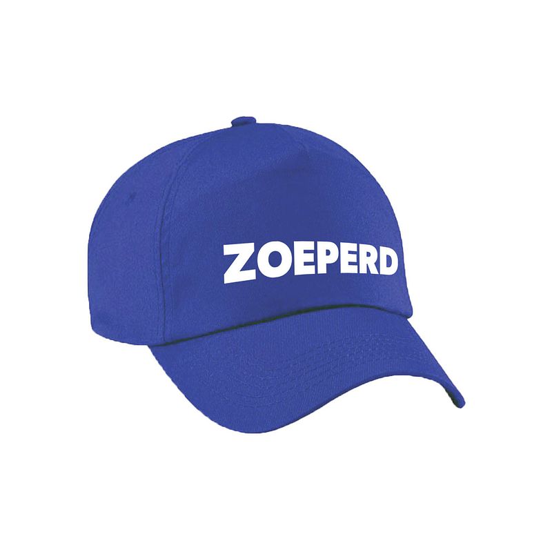 Foto van Zoeperd achterhoek pet / cap blauw voor volwassenen - verkleedhoofddeksels