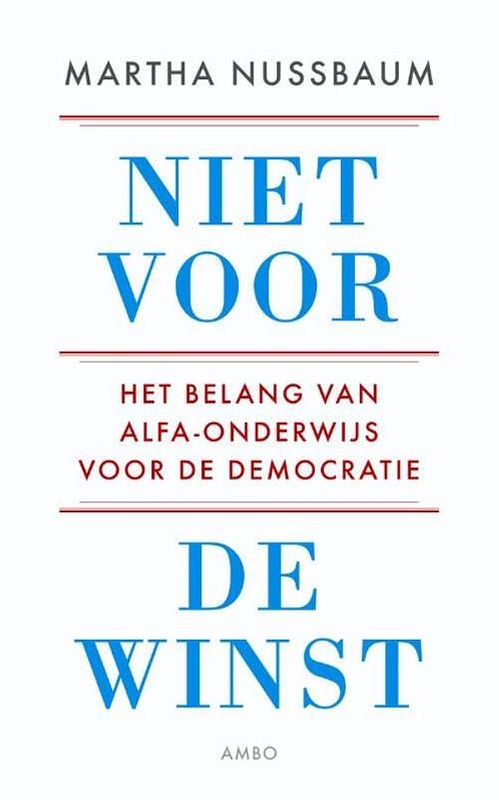 Foto van Niet voor de winst - martha nussbaum - ebook (9789026324680)