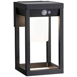 Foto van Paulmann 94572 marisol solar wandlamp 5.5 w warmwit zwart