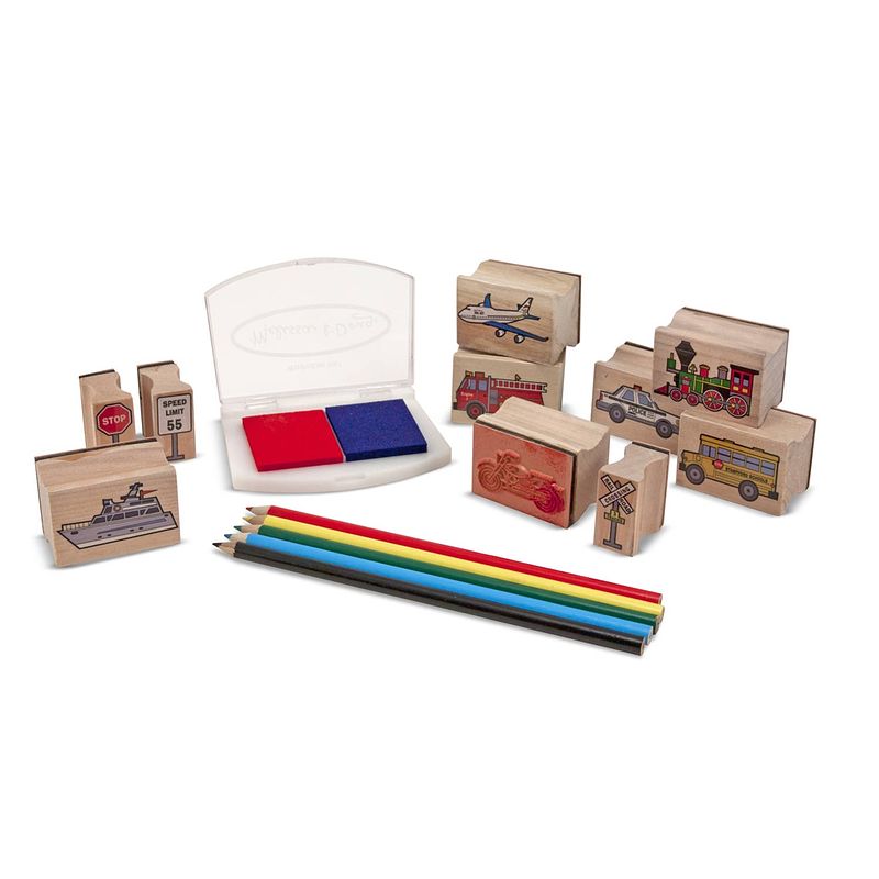 Foto van Melissa & doug voertuigstempelset