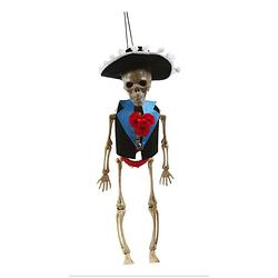 Foto van Fiestas horror/halloween decoratie skelet/geraamte pop - day of the dead man - 40 cm - halloween poppen