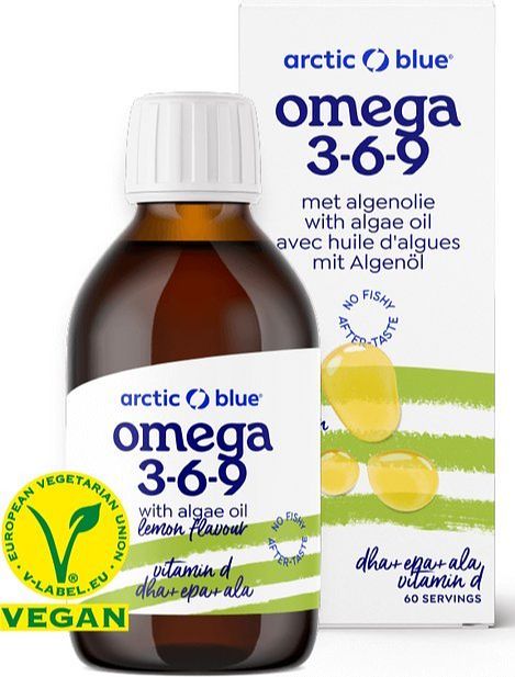 Foto van Arctic blue omega 3 6 9 - met algenolie