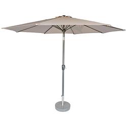 Foto van Kopu® calma taupe - stevige ronde aluminium parasol doorsnede 300 cm