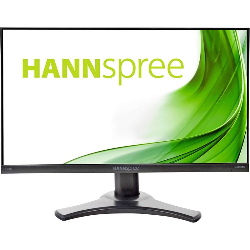 Foto van Hannspree hp248ujb led-monitor 60.5 cm (23.8 inch) energielabel d (a - g) 1920 x 1080 pixel full hd 4 ms hdmi, displayport, vga, usb 3.2 gen 1 (usb 3.0),