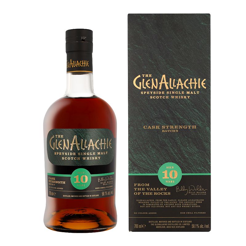 Foto van Glenallachie 10 years batch no.9 70cl whisky + giftbox