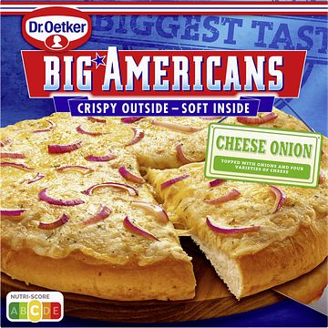 Foto van Dr. oetker big americans cheese onion 385g bij jumbo