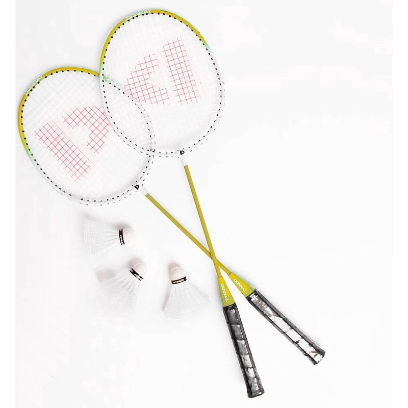 Foto van Badmintonset inclusief shuttles badminton sport - met tas opbergtas