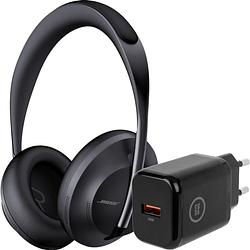 Foto van Bose noise cancelling headphones 700 zwart + bluebuilt quick charge oplader met usb a