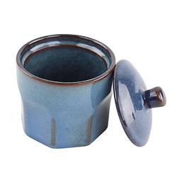 Foto van Otix suikerpot met deksel - blauw - aardewerk - 8 cm - bluett