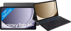 Foto van Samsung galaxy tab a9 plus 11 inch 64gb wifi grijs + just in case toetsenbord hoes qwerty