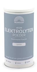 Foto van Mattisson healthstyle elektrolyten lemon poeder