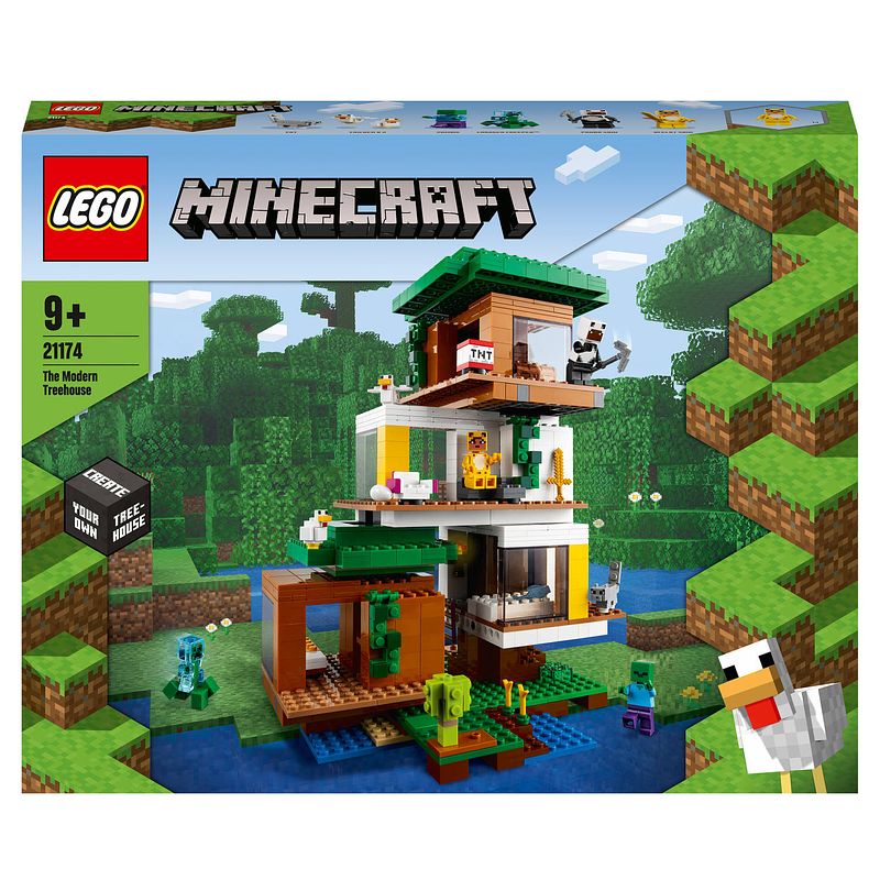 Foto van Lego minecraft de moderne boomhut speelgoed 21174