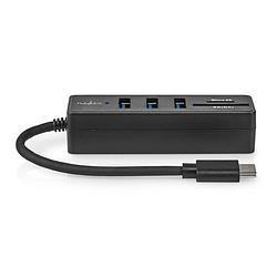 Foto van Nedis usb-hub - ccgb64250bk01 - zwart