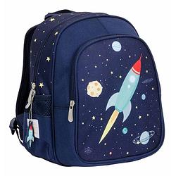 Foto van A little lovely company rugzak space junior 13 liter polyester donkerblauw