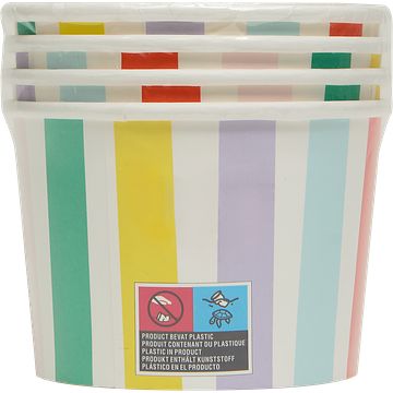 Foto van Hema bakjes multicolor 4 stuks bij jumbo