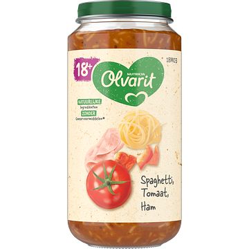 Foto van Olvarit spaghetti tomaat ham 18+ maanden 250g bij jumbo