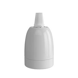 Foto van Calex lampholder e27 ceramic white, max.250v-60w