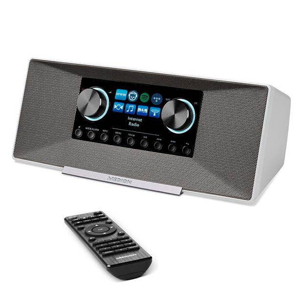 Foto van Medion p85289 - dab+ internet radio - fm - spotify connect - wit