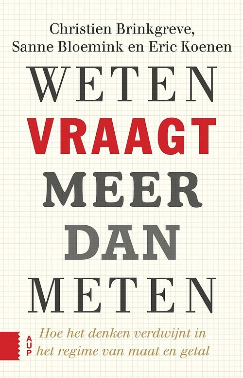 Foto van Weten vraagt meer dan meten - christien brinkgreve, eric koenen, sanne bloemink - ebook (9789048534333)