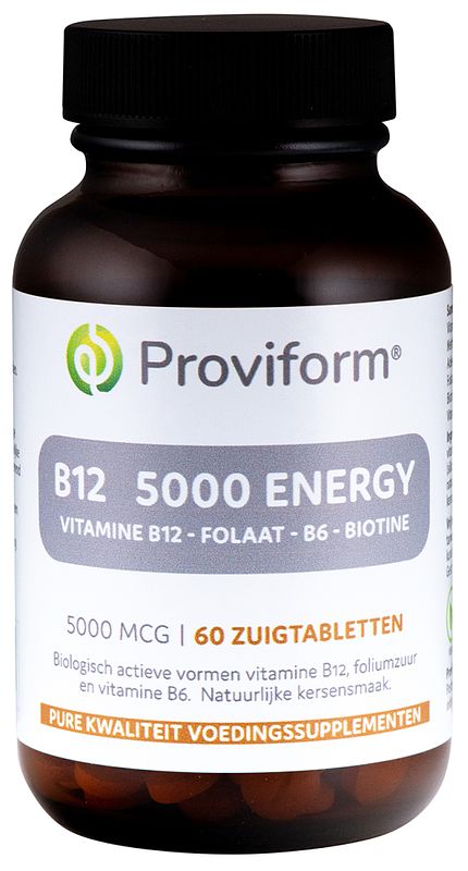 Foto van Proviform vitamine b12 5000 mcg energy zuigtabletten