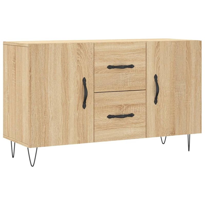 Foto van Vidaxl dressoir 100x36x60 cm bewerkt hout sonoma eikenkleurig