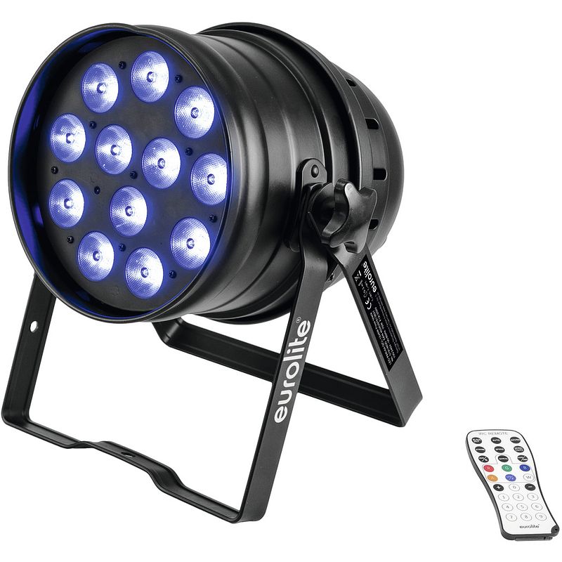 Foto van Eurolite led par-64 qcl 12x8w zwart