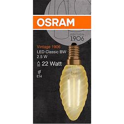 Foto van Osram 4058075293274 led-lamp energielabel f (a - g) e14 kaars 3 w warmwit (ø x l) 35.0 mm x 100.0 mm 1 stuk(s)