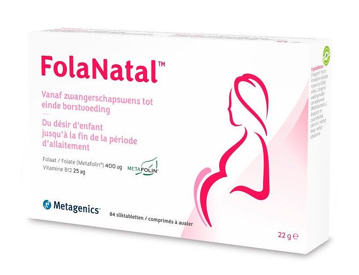 Foto van Metagenics folanatal tabletten