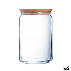 Foto van Pot luminarc pav transparant glas (2 l) (6 stuks)