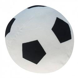 Foto van Pluche voetbal wit met zwart 16 cm - voetballen