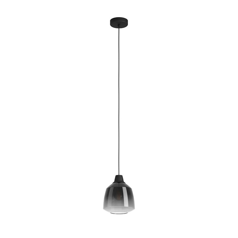 Foto van Eglo sedbergh hanglamp - e27 - ø 20 cm - zwart - glas