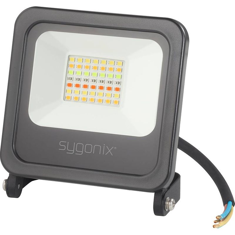 Foto van Sygonix sy-4782324 led-buitenschijnwerper energielabel: f (a - g) 14 w neutraalwit, warmwit, rgb