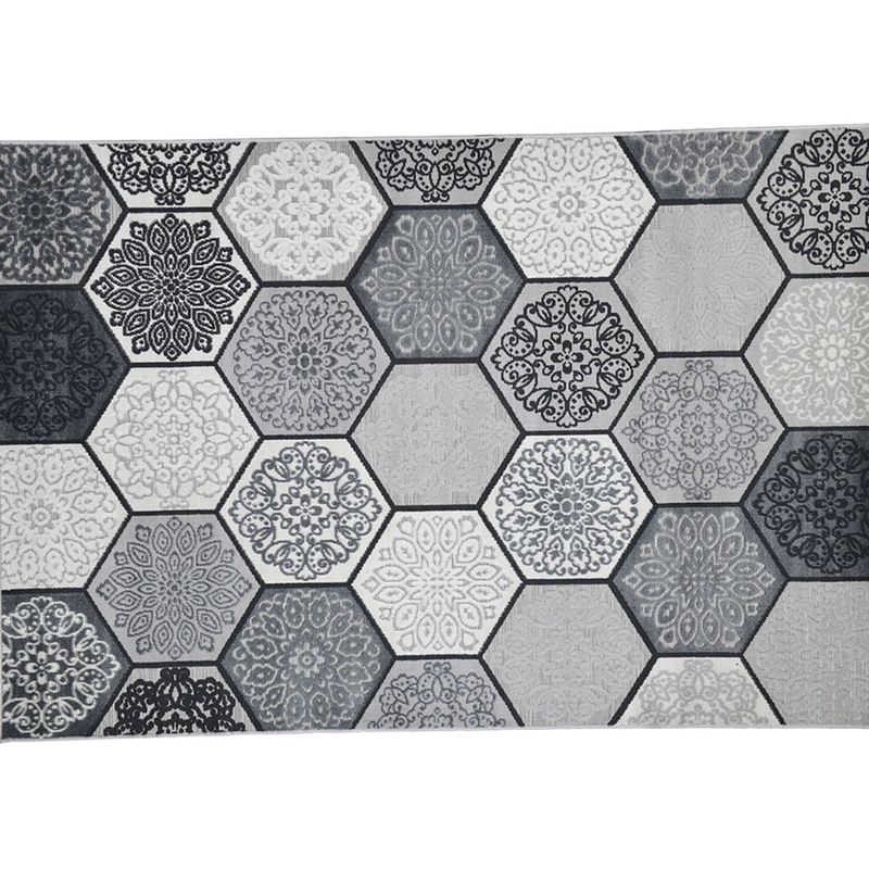 Foto van Garden impressions buitenkleed hexagon 160x230 cm - black