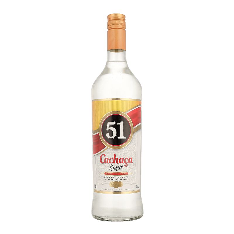 Foto van Cachaca 51 pirassununga 1ltr gedistilleerd