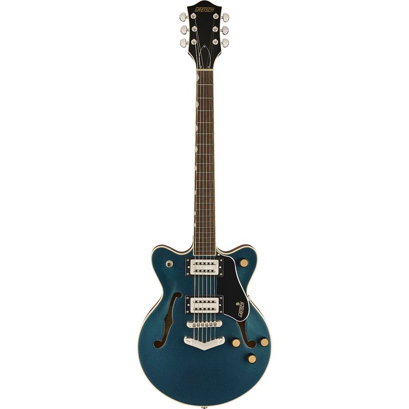 Foto van Gretsch g2655 streamliner center block jr. double-cut midnight sapphire il semi-akoestische gitaar